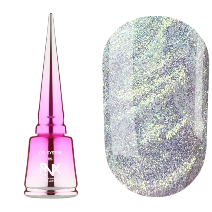 Pinx Liquid Builder Gel Furbia №001 - жидкий гель для моделирования, золотистый шиммер, 8 мл