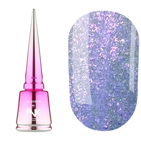 Pinx Liquid Builder Gel Furbia №003 - рідкий гель для моделювання, ліловий шиммер, 8 мл