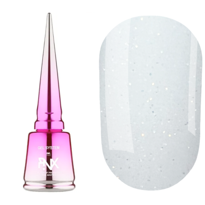 Pinx Liquid Builder Gel Siren №001 - рідкий гель для моделювання, молочний з шиммером, 8 мл