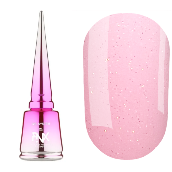 Pinx Liquid Builder Gel Siren №005 - рідкий гель для моделювання, персиковий з шиммером, 8 мл