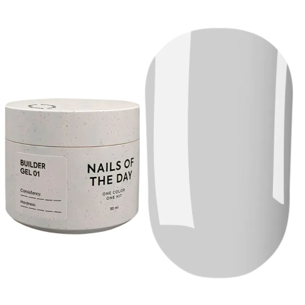 NAILSOFTHEDAY Builder Gel №01 - конструирующий гель, прозрачный, 30 мл