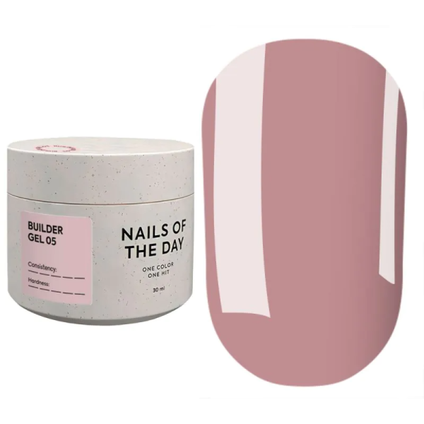 NAILSOFTHEDAY Builder Gel №05 - конструирующий гель, нежный беж, 30 мл