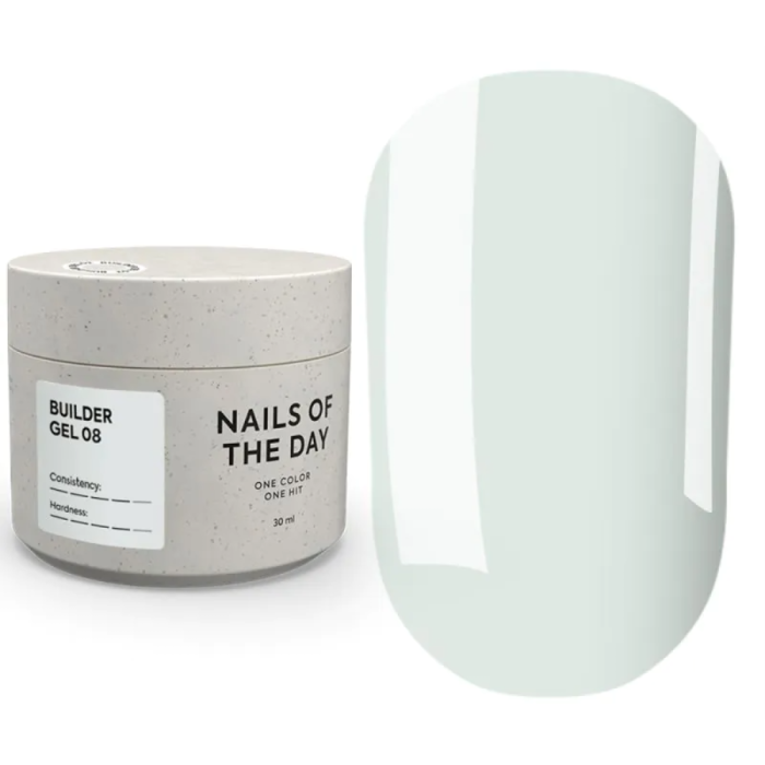 NAILSOFTHEDAY Builder Gel №08 - конструюючий гель, молочний, 30 мл