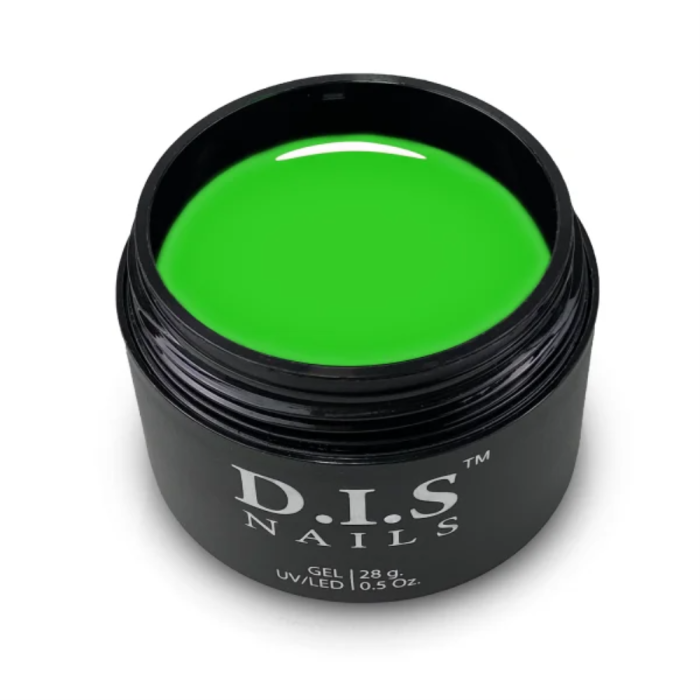 DIS Nails Hard Neon Green - конструюючий гель, зелений неон, 28 г
