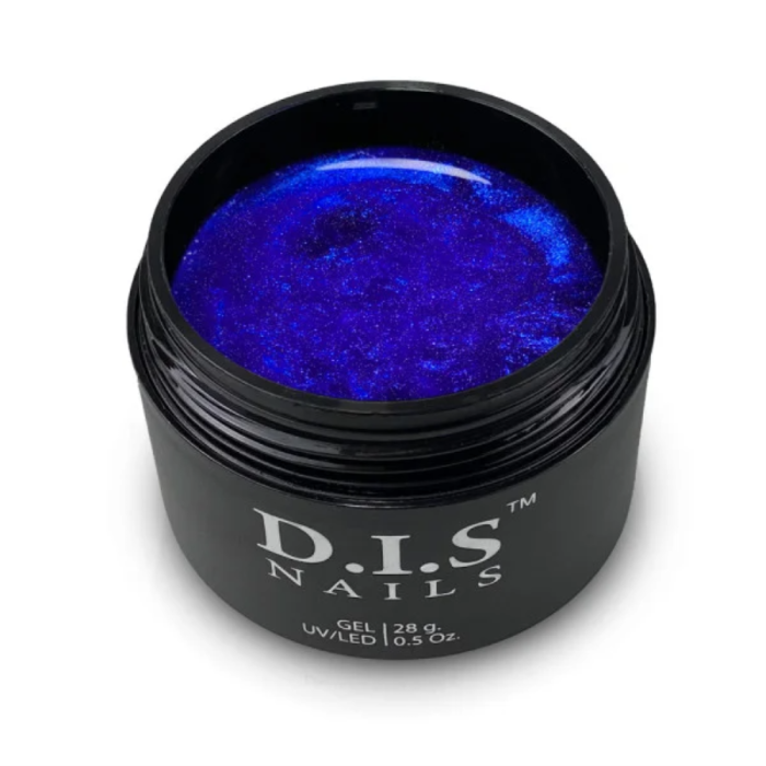 DIS Nails Hard Ultramarine & Shimmer - конструюючий гель, аквамарин із шиммером, 28 г