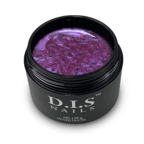 DIS Nails Hard Purple & Shimmer - конструюючий гель, фіолетовий з шиммером, 28 г