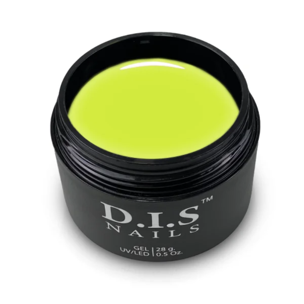 DIS Nails Hard Neon Yellow - конструюючий гель, жовтий неон, 28 г
