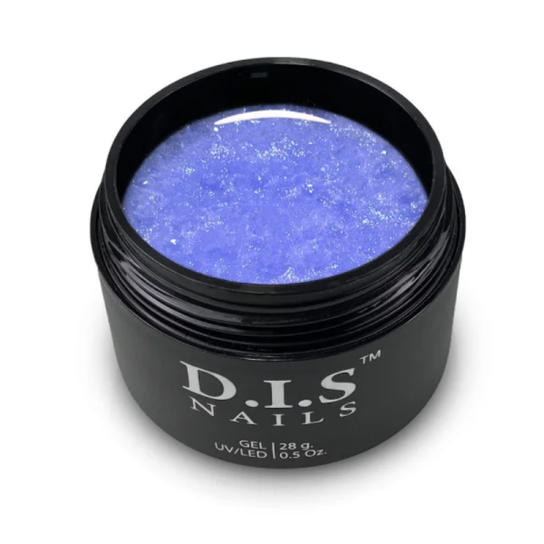 DIS Nails Hard Blue & Shimmer - конструирующий гель, нежно-голубой с шиммером, 28 г