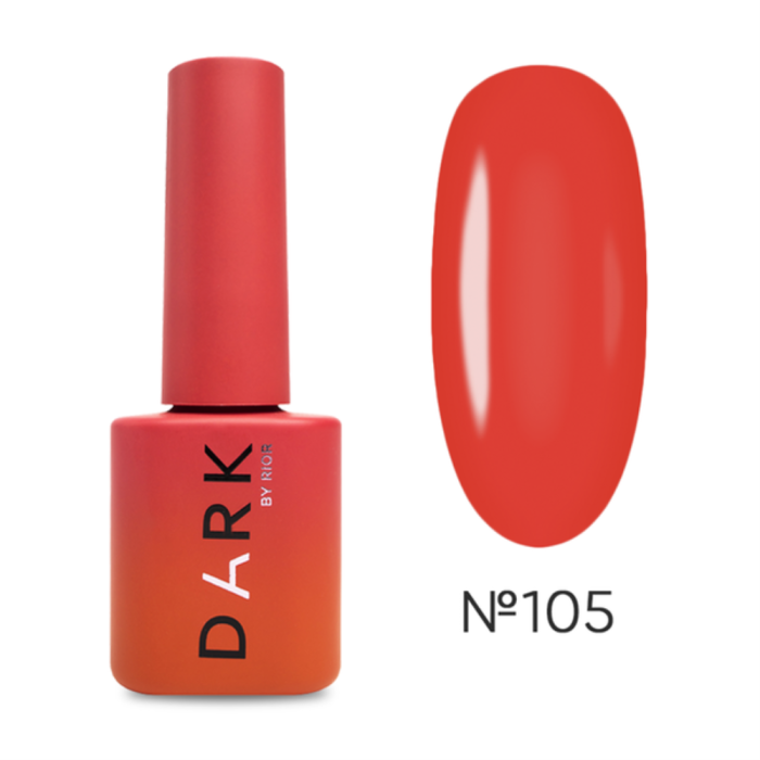 Гель-лак DARK Gel Polish №105, красный неон, 10 мл