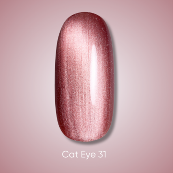 Гель-лак кошачий глаз DARK Gel Polish Cat Eye №31, красный, 10 мл