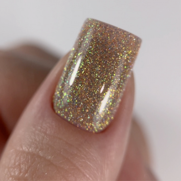 Гель-лак DARK Gel Polish Flash 20, світловідбиваючий, золотий, 10 мл