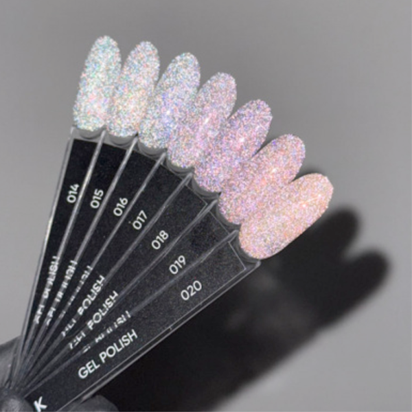 Гель-лак DARK Gel Polish Flash 20, світловідбиваючий, золотий, 10 мл
