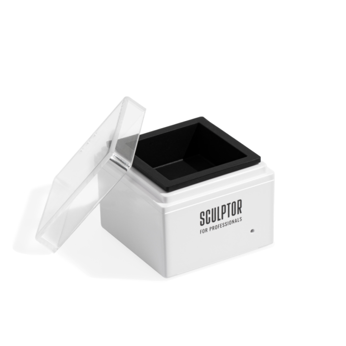 Воскоплав Sculptor Mini Wax Warmer на акумуляторі, білий із чорною чашею