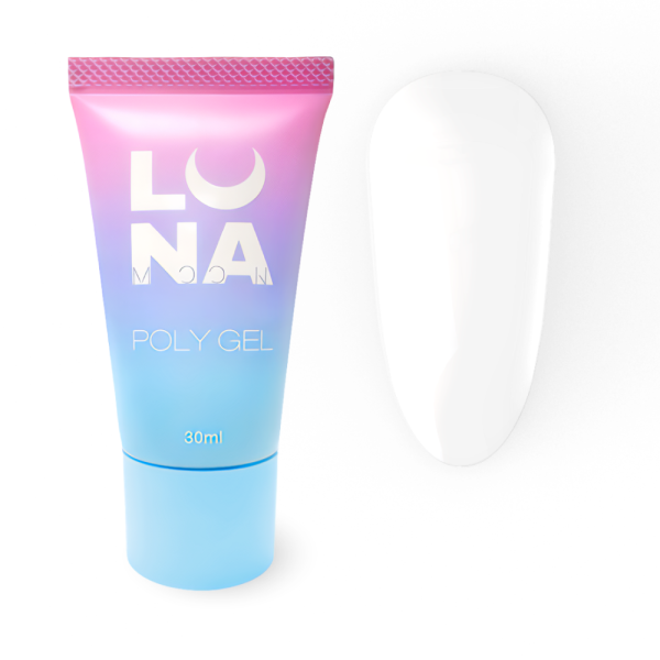 LUNA Poly Gel №01 - полігель для нарощування, прозорий, 30 мл