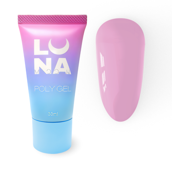 LUNA Poly Gel №08 - полигель для наращивания, розовый, 30 мл