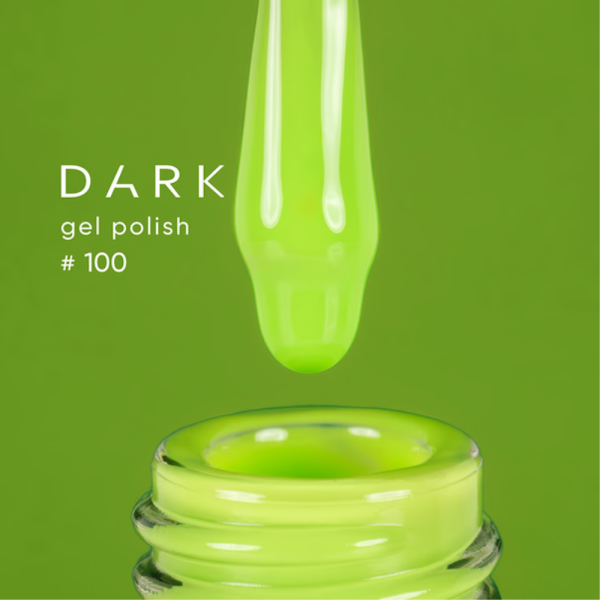 Гель-лак DARK Gel Polish №100, салатовый, 6 мл