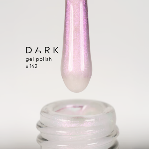 Гель-лак DARK Gel Polish №142, перламутровый розовый, 6 мл