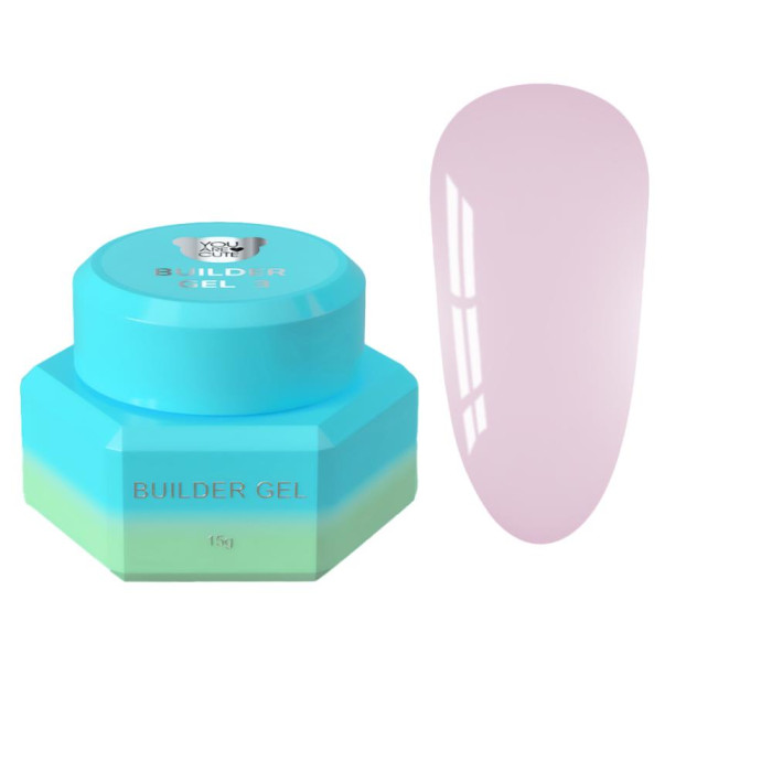 Конструюючий гель You Are Cute Builder Gel №03, ніжно-рожевий, 15 мл