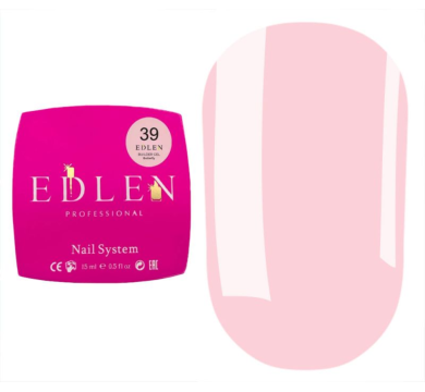 Гель для наращивания Edlen Builder Gel Butterfly №39, кремовый миндаль, 15 мл