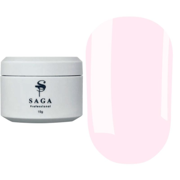 SAGA Professional Builder Pastel Color №07 - гель конструирующий, пудрово-розовый, 15 мл