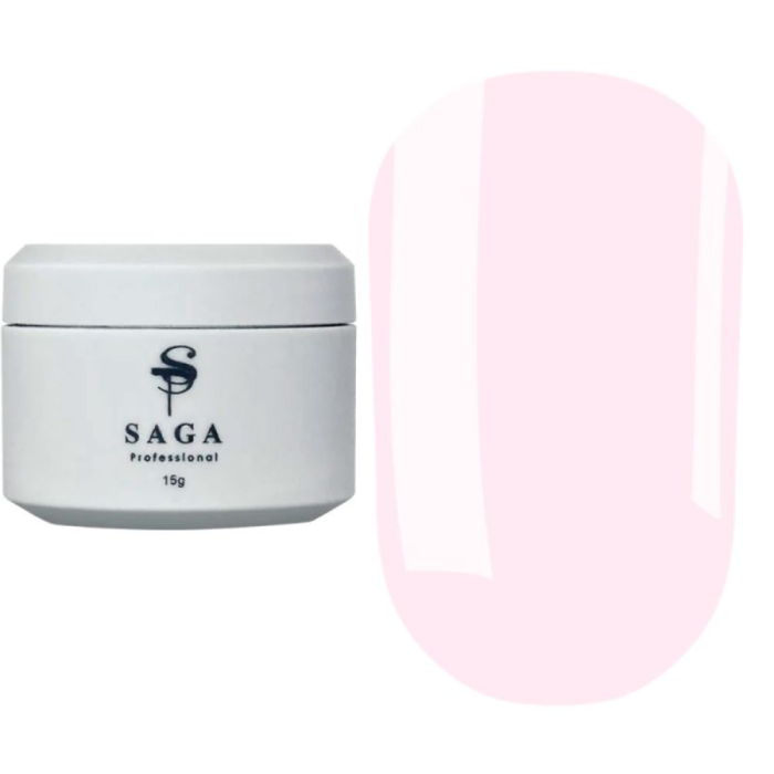SAGA Professional Builder Pastel Color №07 - гель конструирующий, пудрово-розовый, 15 мл