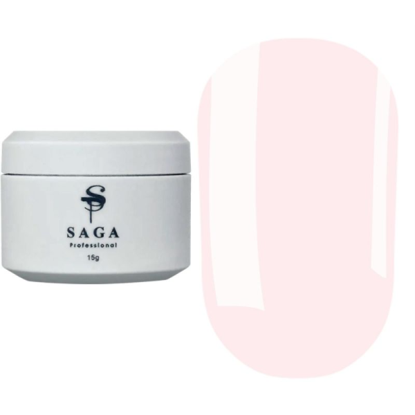SAGA Professional Builder Pastel Color №08 - гель конструирующий, пастельно-розовый, 15 мл