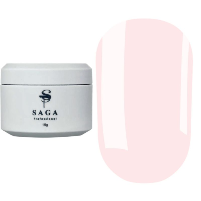SAGA Professional Builder Pastel Color №09 - гель конструирующий, сливочно розовый, 15 мл
