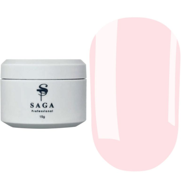 SAGA Professional Builder Pastel Color №10 - гель конструюючий, рожевий, 15 мл