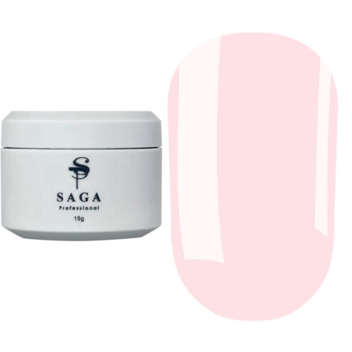 SAGA Professional Builder Pastel Color №10 - гель конструирующий, розовый, 15 мл