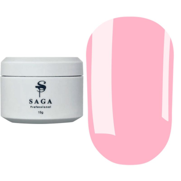 SAGA Professional Builder Pastel Color №11 - гель конструюючий, барбі рожевий, 15 мл