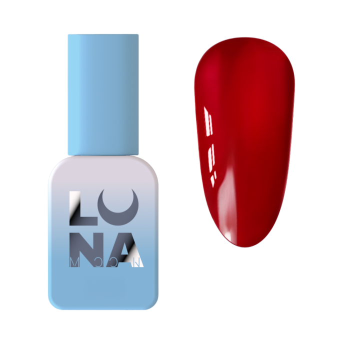 Гель-лак вітражний LUNA Color Kiss №263, рубіновий, 8 мл
