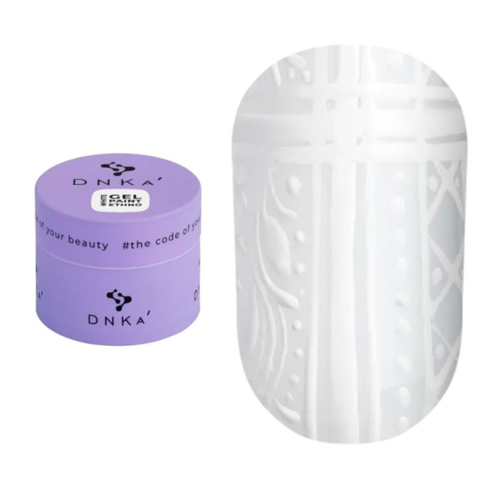 DNKa Gel Paint Ethno White - гель-фарба, біла, 5 мл