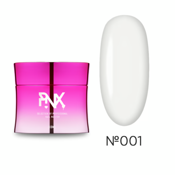 Pinx Builder gel I Love Nude №001 - конструюючий гель, молочний, 30 мл