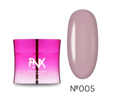 Pinx Builder gel I Love Nude №005 - конструирующий гель, нюдовый, 30 мл