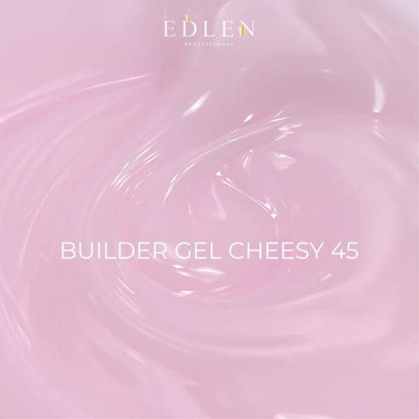 Гель для наращивания Edlen Builder Gel Cheesy №45, ванильно-розовый, 15 мл
