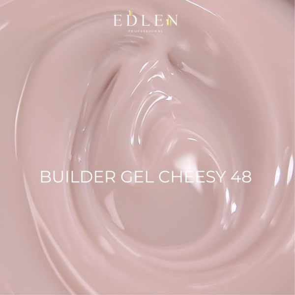 Гель для нарощування Edlen Builder Gel Cheesy №48, натуральний нюд, 15 мл