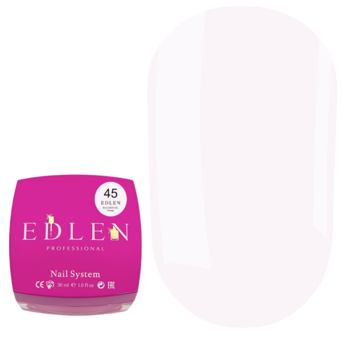 Гель для наращивания Edlen Builder Gel Cheesy №45, ванильно-розовый, 30 мл