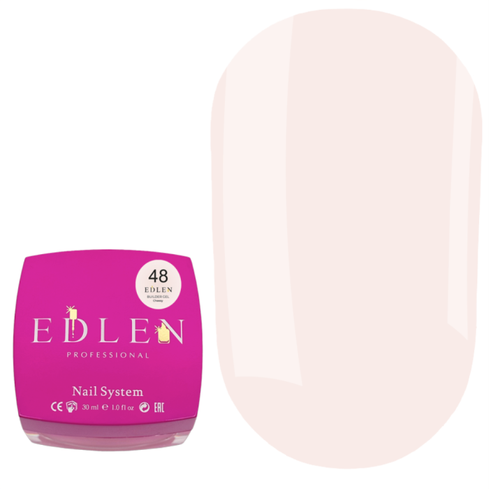 Гель для нарощування Edlen Builder Gel Cheesy №48, натуральний нюд, 30 мл