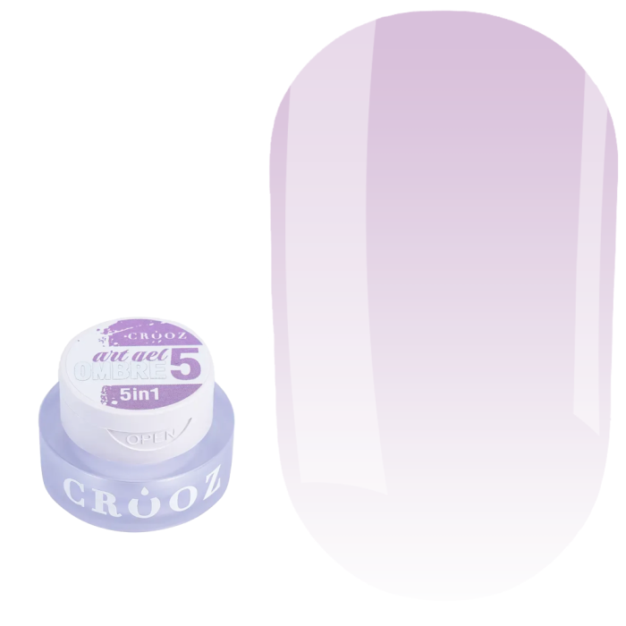 Гель-фарба Crooz 5в1 Art Gel Ombre №05, лілова, 3 г