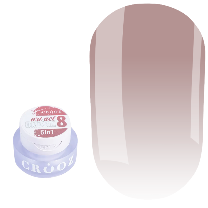 Гель-фарба Crooz 5в1 Art Gel Ombre №08, бежева, 3 г