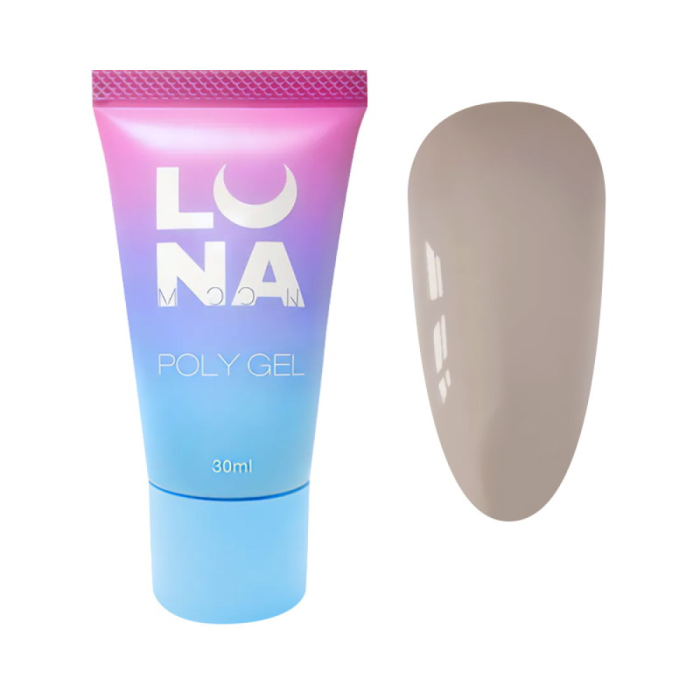 LUNA Poly Gel №04 - полигель для наращивания, бежевый, 30 мл