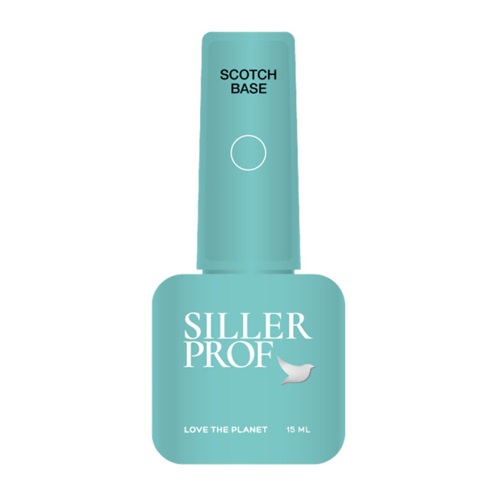Siller Base Scotch - база, основа для гель-лаку, прозора, з пензликом, 15 мл