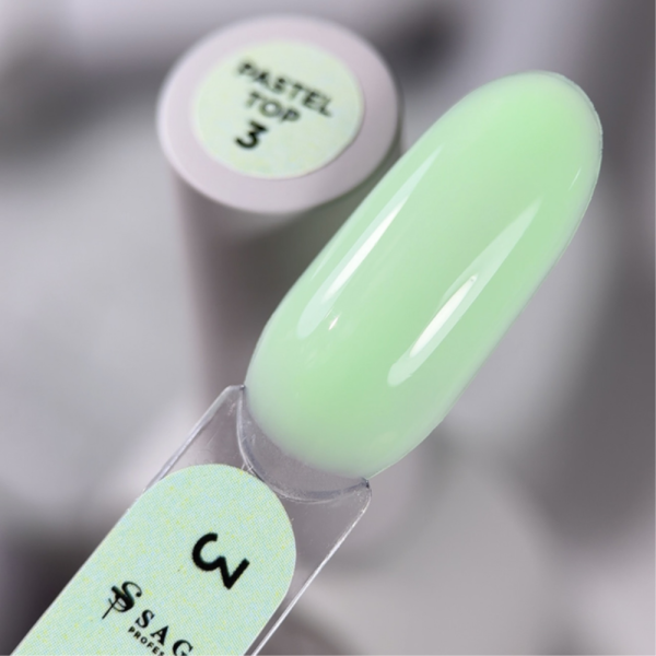 Топ камуфлюючий SAGA professional Pastel Top №03, без липкого шару, пастельно-зелений, 10 мл
