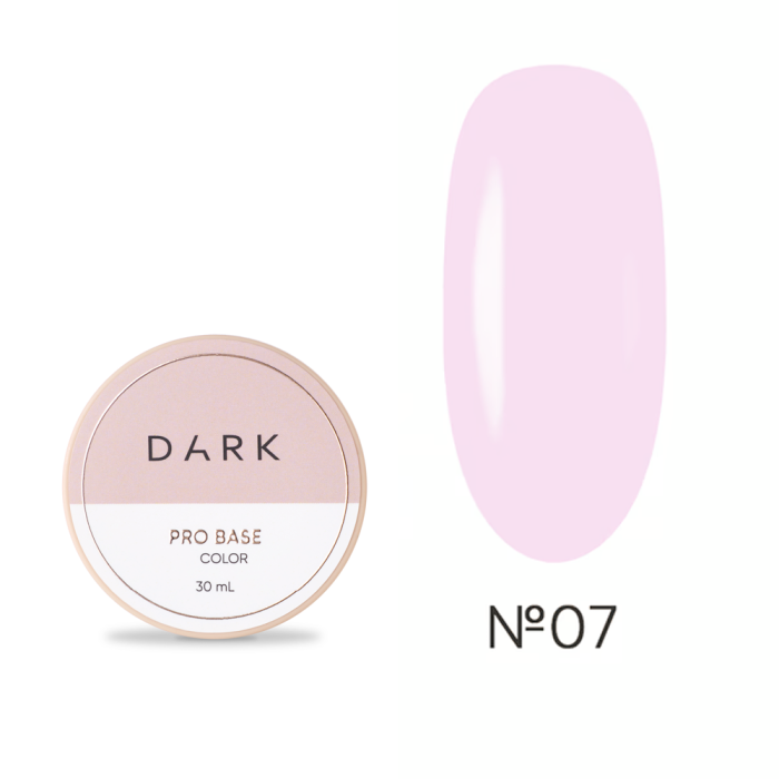 База камуфлирующая DARK Pro Base №07, розовая, 30 мл