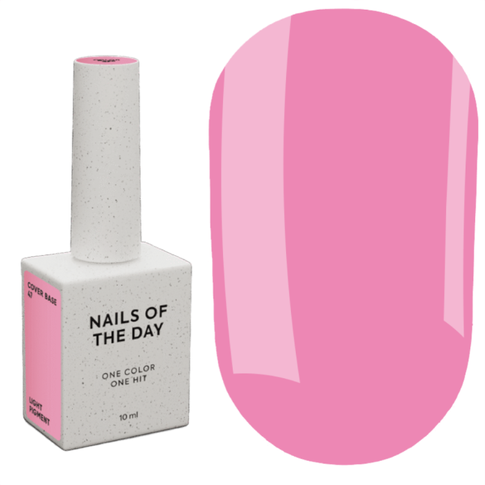 База камуфлююча NAILSOFTHEDAY Base Cover Formula № 47, напівпрозорий рожевий, 10 мл