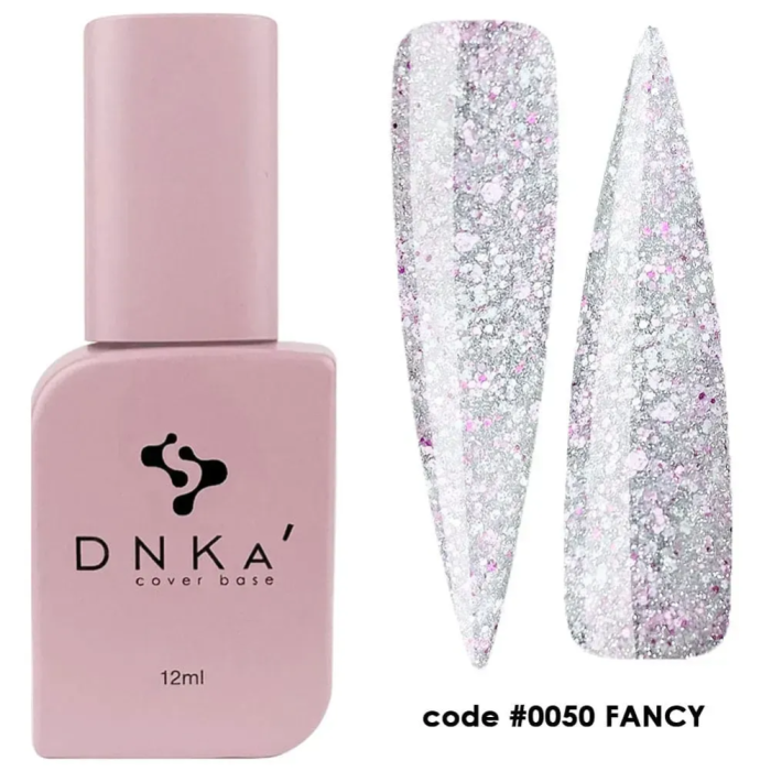 База камуфлююча DNKa Cover Base №0050 Fancy, рожева з каміфубуками, 12 мл