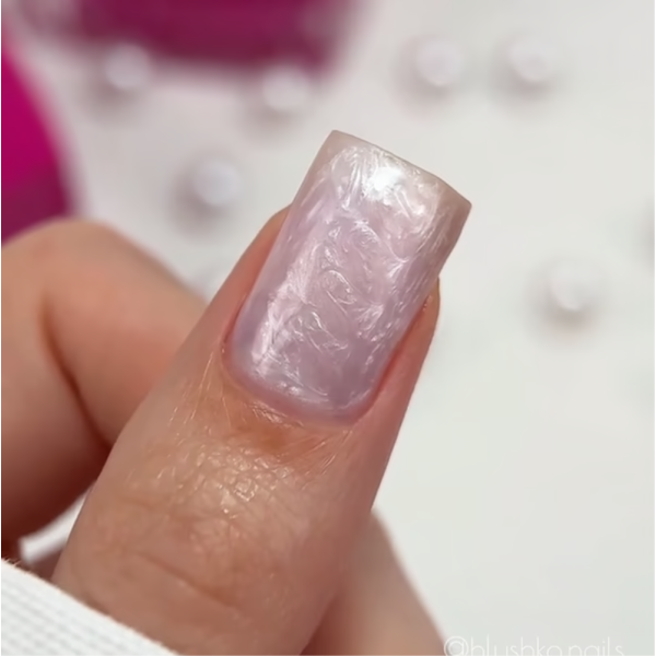 Гель для нарощування Edlen Builder Gel Pearl №55, перламутровий ніжно-бузковий, 15 мл