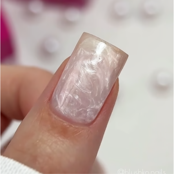 Гель для нарощування Edlen Builder Gel Pearl №49, білий перламутровий, 30 мл