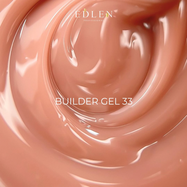Сменный картридж Edlen Builder Gel Office №33 - гель для наращивания, теплый абрикос, 15 мл
