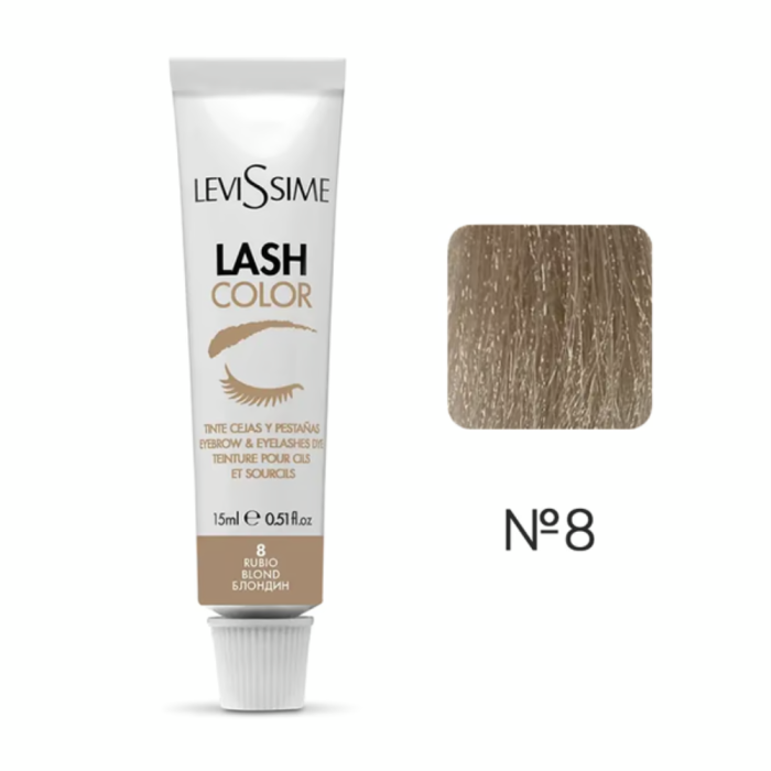LeviSsime Lash Color Blond №8 - краска для бровей и ресниц, блонд, 15 мл